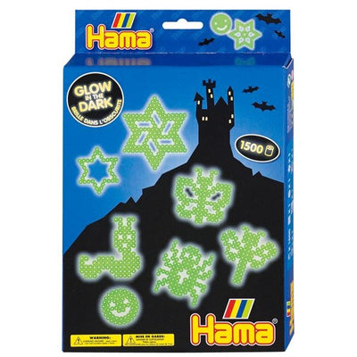 Hama String Perle -Set leuchten im Dunkeln, 1500st.
