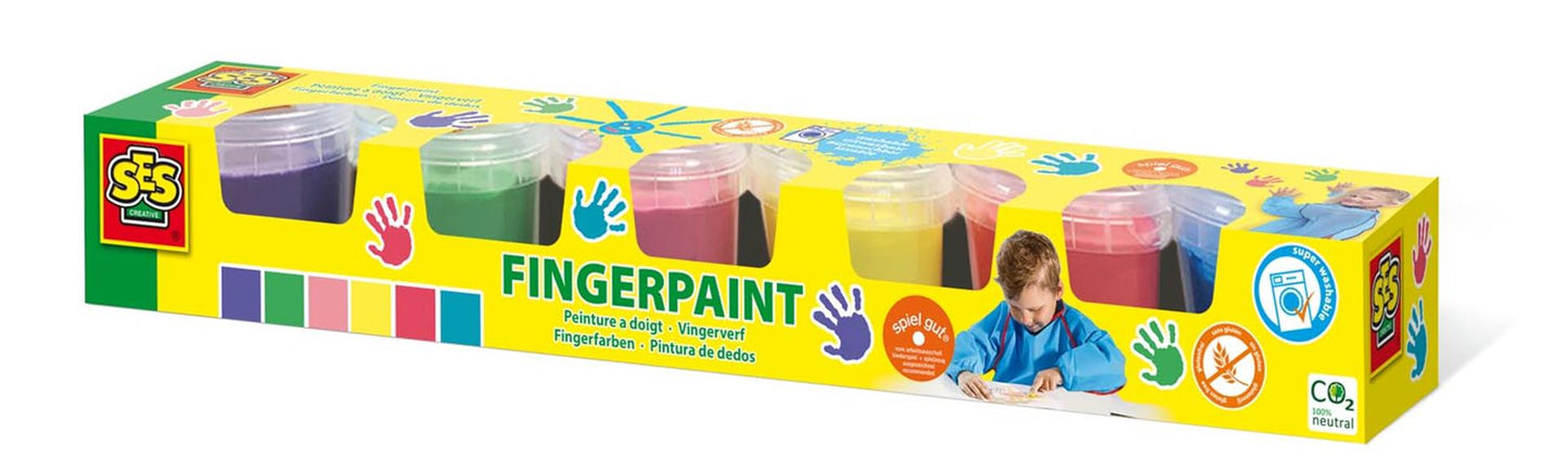 SES Fingerfarbe, 6 Farben