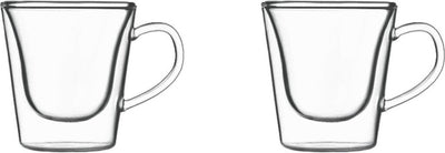 Verschiedenes Luigi Bormioli thermischer Kaffee und Teeglas 29,5Cl Doppelwandige 2 Stücke