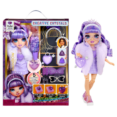 MGA Entertainment Rainbow High Crystal Fashion Mode Pop - Violet