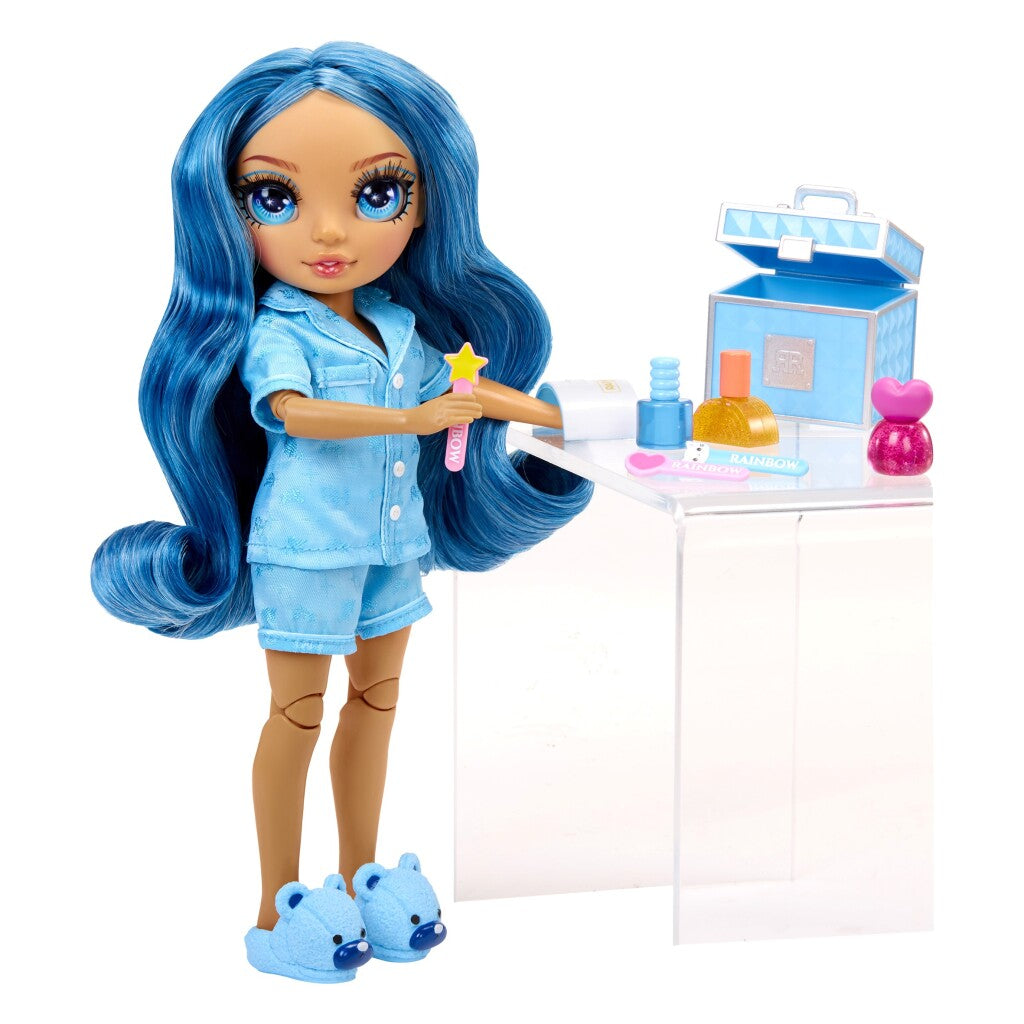 MGA Entertainment Rainbow High Junior High Pajamaparty-Modepop Sky