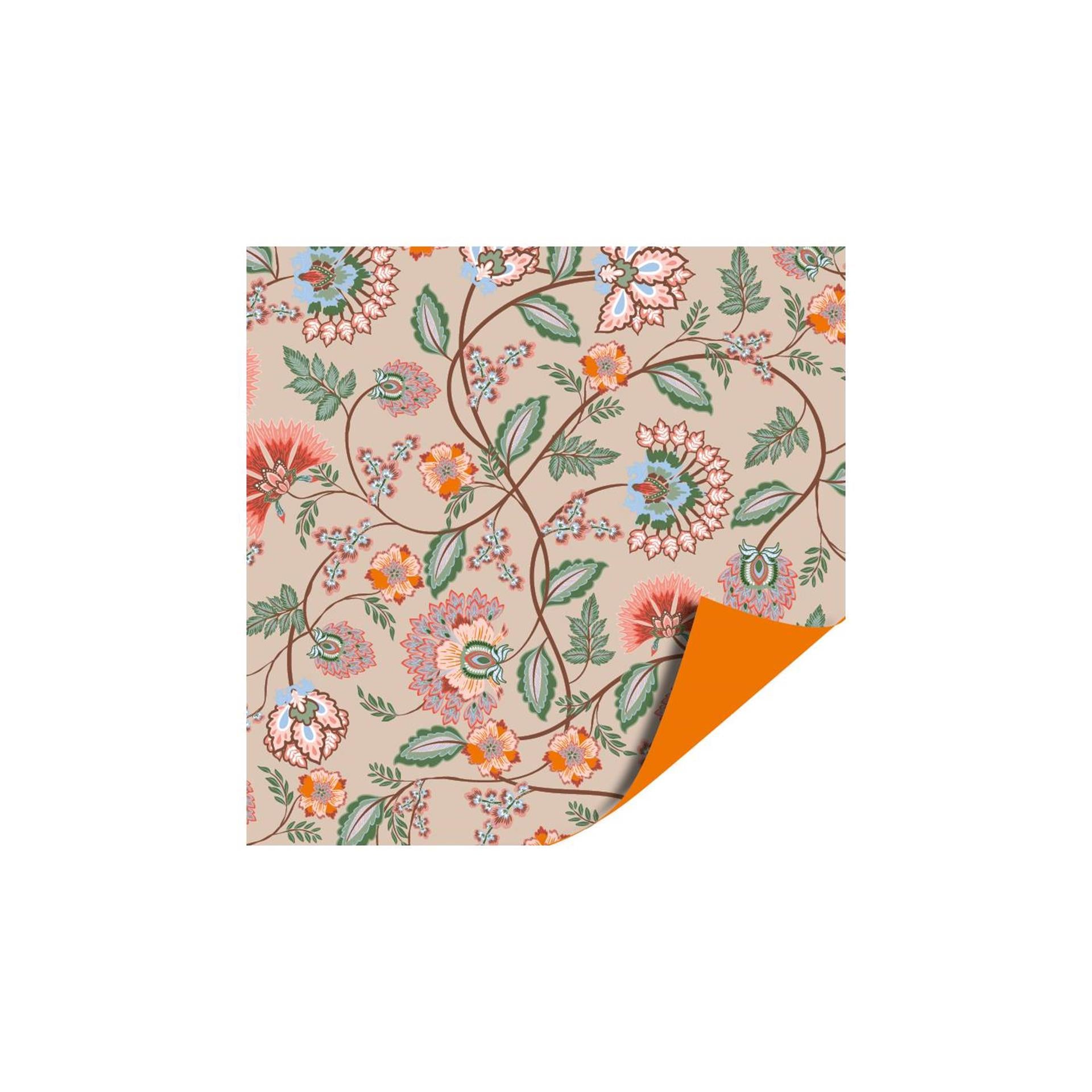 Kassenplanzählerrolle 50cm 100m Boho Bloom Orange