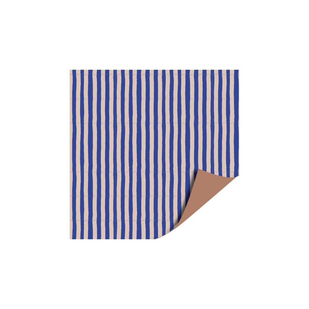 Kassenplanzählerrolle 30cm 100m Streifen blau beige