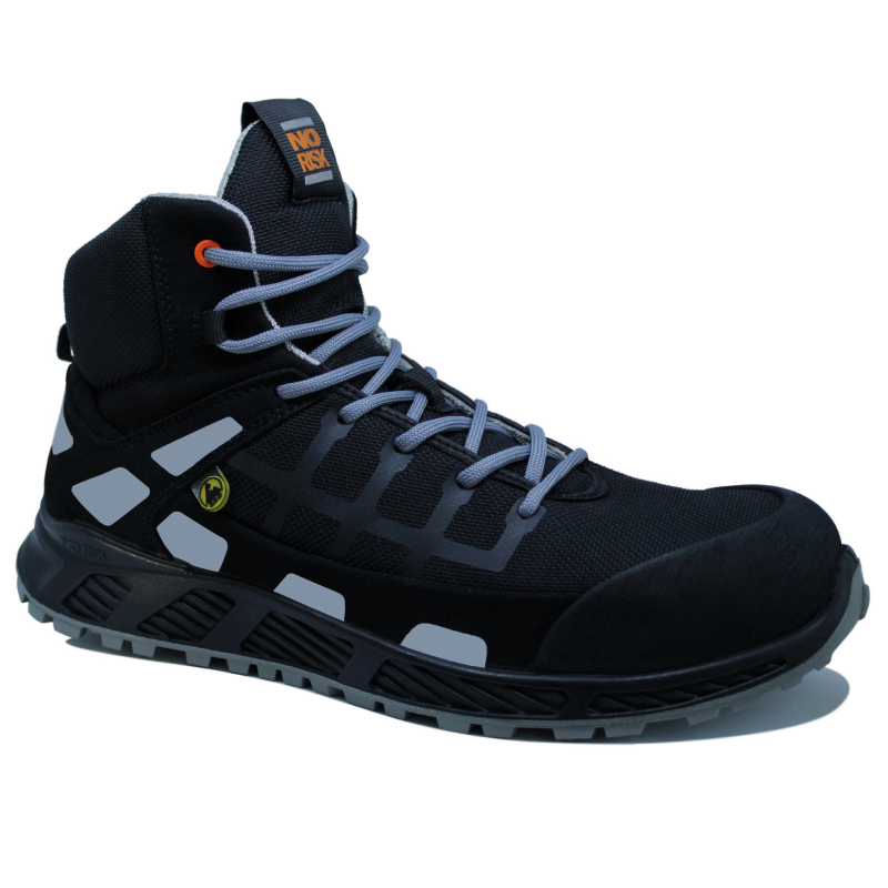 No Risk High Sneaker Faith S3 ESD Grau – Größe 46 – 00.071.022.46