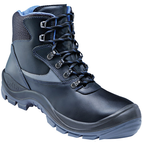 Atlas Arbeitsschuh ergo-med 500 blueline high s3 + kn | schwarz | Größe 41 - 00.012.048.41