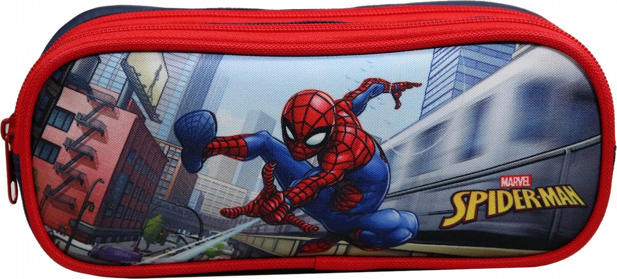 Jim Jam Federmäppchen Marvel Spiderman Federmäppchen 1 Fach mit 1 Reißverschluss