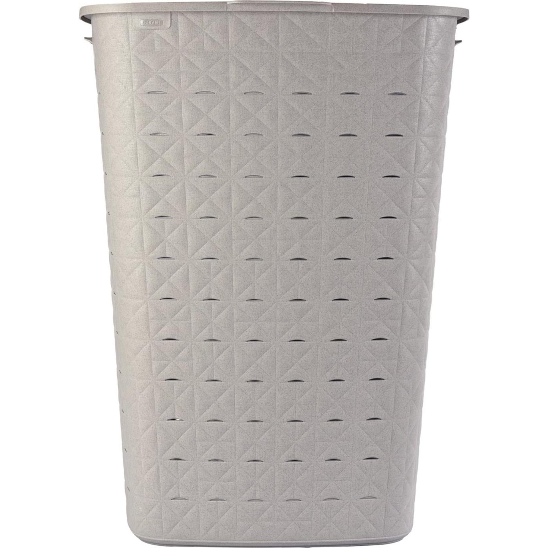 Curver Softex-Wäschebox mit taupefarbenem Deckel
