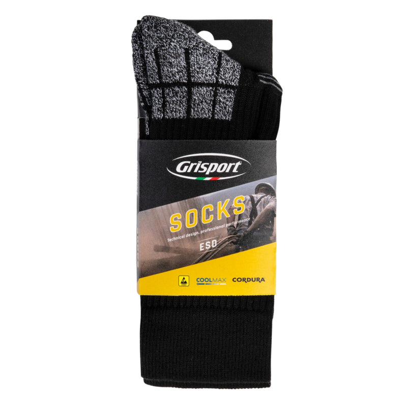 Grisport ESD-Socken 25107 | grau schwarz | Größe 46 - 00.048.179.43