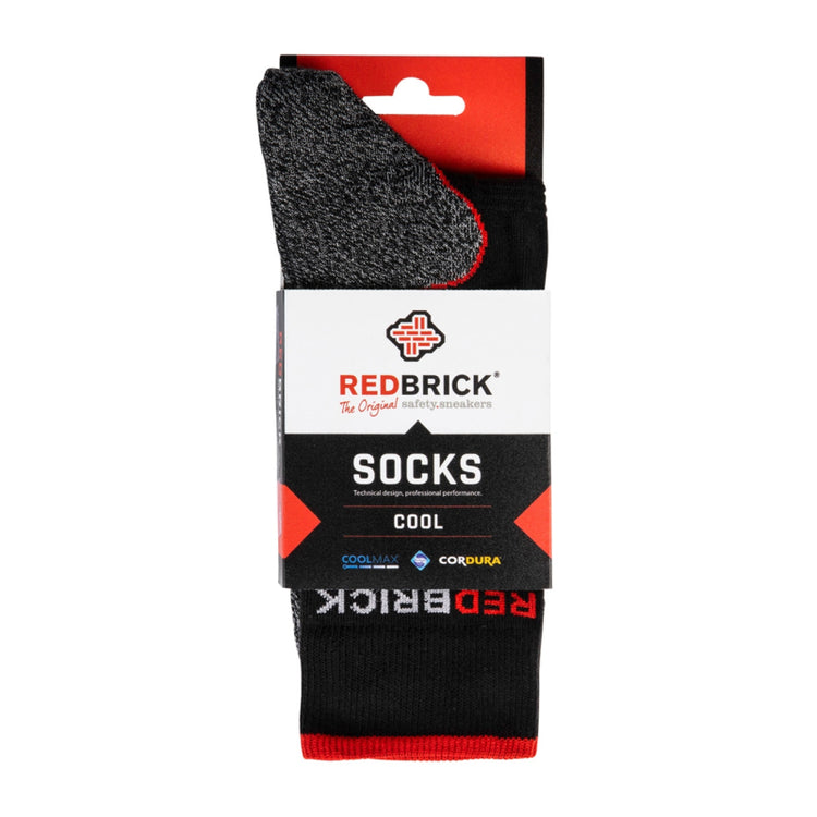 Redbrick sommerliche coole Socken 25104 | grau schwarz | Größe 42 - 00.083.022.39