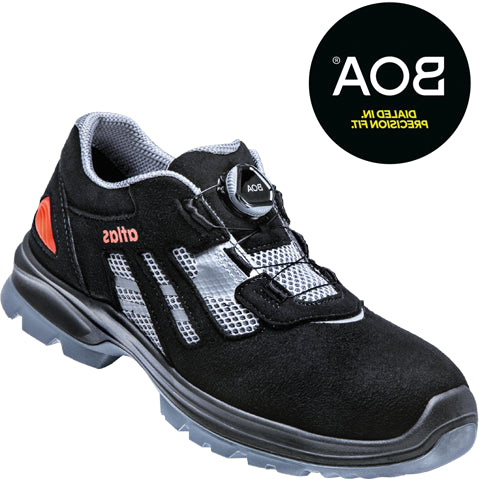 Atlas Arbeitsschuh Flash 3205 XP Low Boa S1P | schwarz grau | Größe 48 - 00.012.167.48