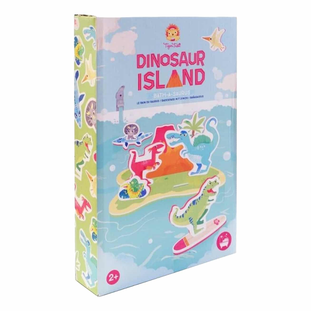 Mutter Tiger Stammes Badspielzeug Dinosaurierinsel
