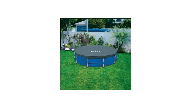 Intex 28032 Abdeckung für Rahmenpool 457 cm blau