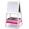Delta Kinder Kinder TE 87600GN-130 Holz doppelseitig Tafel Whiteboard + Papierrolle Weiß