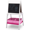 Delta Kinder Kinder TE 87600GN-130 Holz doppelseitig Tafel Whiteboard + Papierrolle Weiß