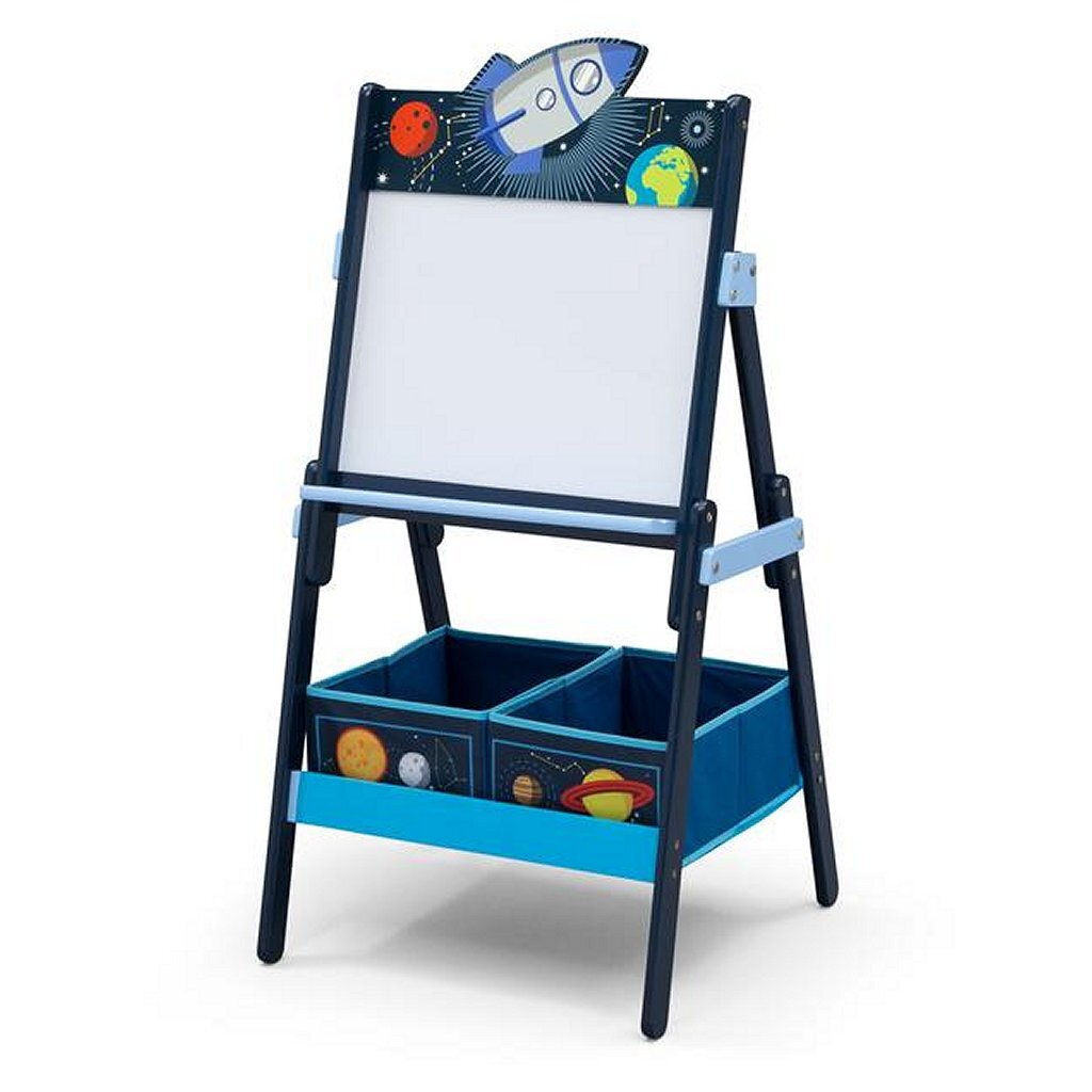 Delta Children Space Adventures TE87544SA Holz magnetisch Whiteboard + Speicherplatz