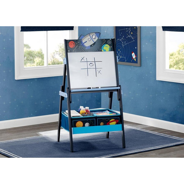 Delta Children Space Adventures TE87544SA Holz magnetisch Whiteboard + Speicherplatz
