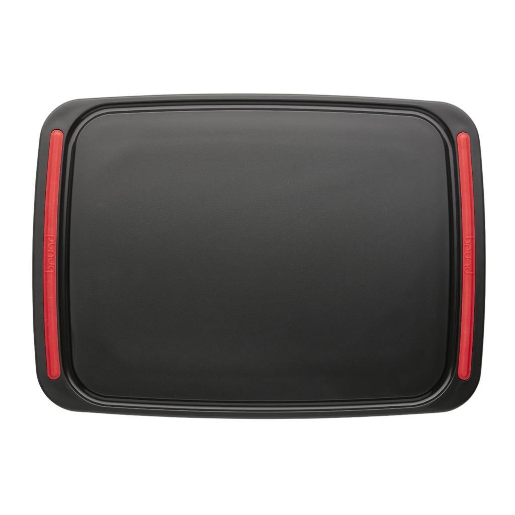 Brund Brund Easy Cut Snijplank 41x30x0,8 cm schwarz rot