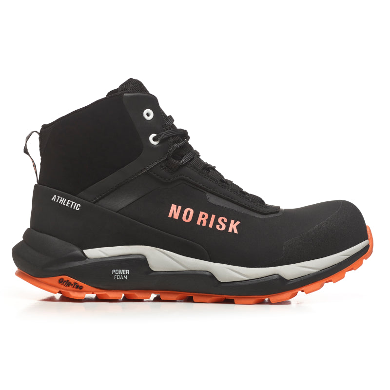 No Risk Athletic Mid Stx Orange 1019.15 S7L | schwarz orange | Größe 41 - 00.071.066.41