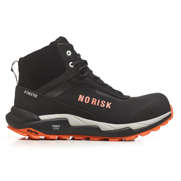 No Risk Athletic Mid Stx Orange 1019.15 S7L | schwarz orange | Größe 41 - 00.071.066.41