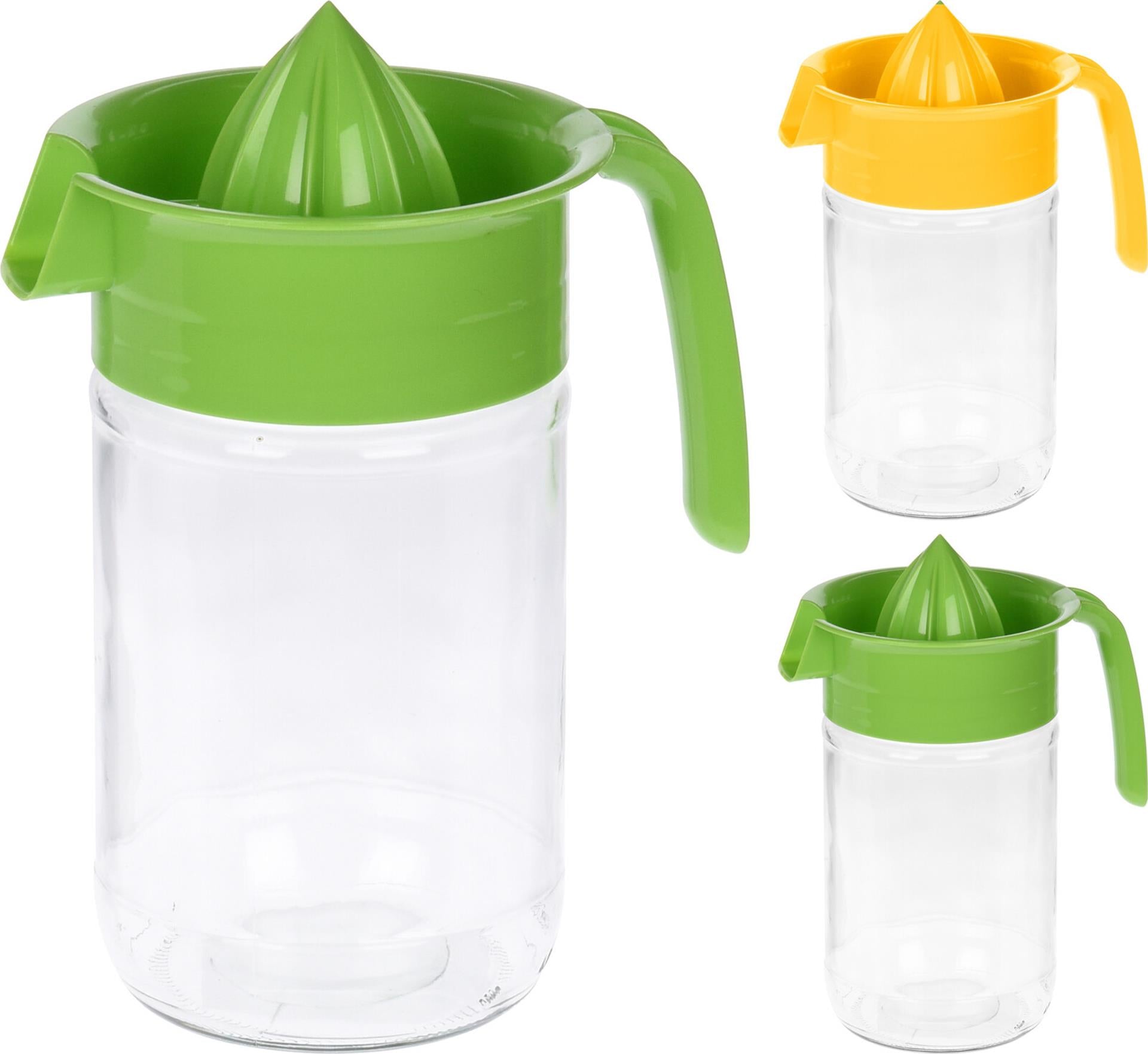 Zitruspresse von Excellent Houseware aus transparentem Glas, 660 ml, H19 cm