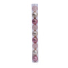 Decoris Weihnachtskugeln 3cm 9 Stück Glas rosa Champa