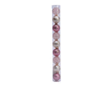 Decoris Weihnachtskugeln 3cm 9 Stück Glas rosa Champa - afbeelding 1