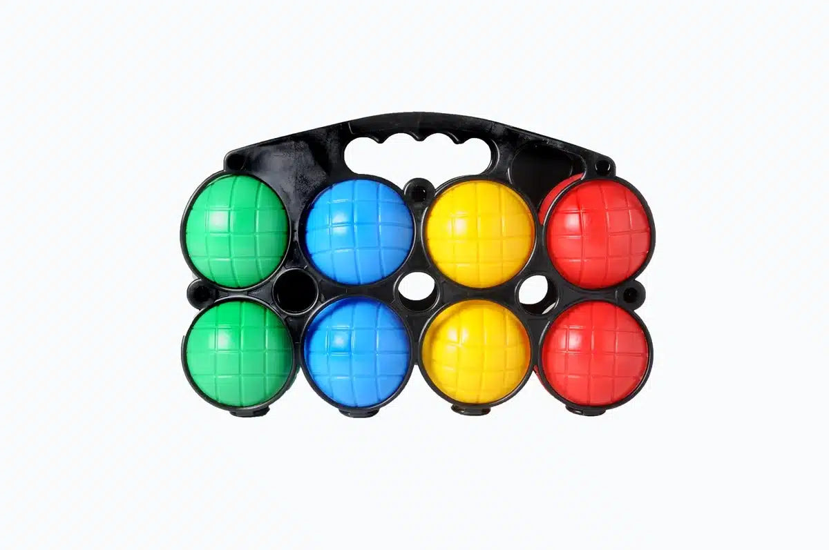 Engelhart Jeu de Boules 8 Bälle in schwarzer Tasche