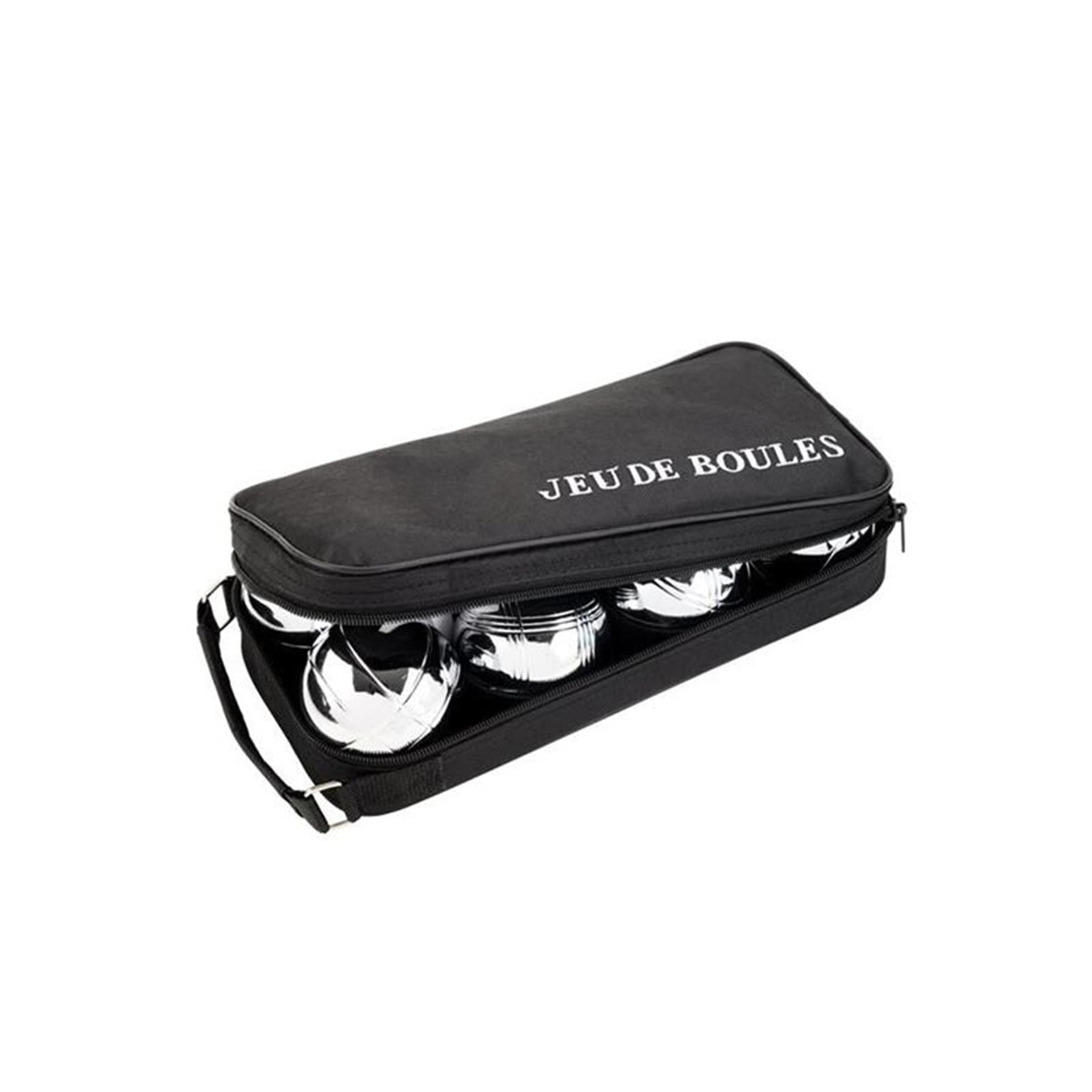 Engelhart Longfield Jeu de Boules Spiel 8 Metallkugeln in der Tasche