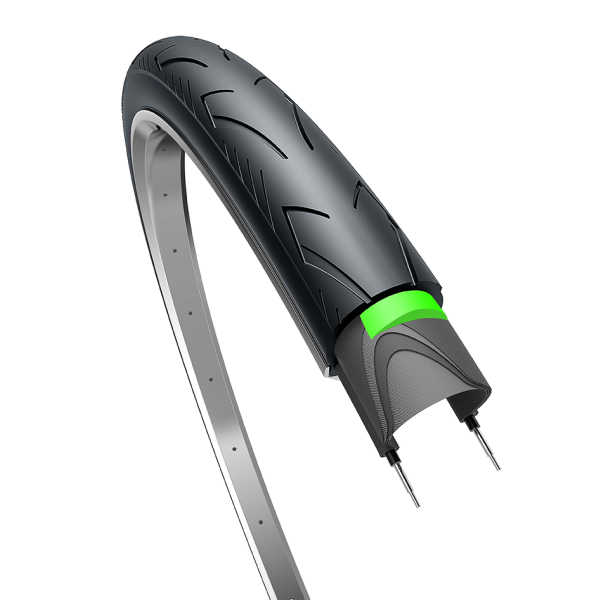 Edge Outer Reifen City Ranger Protect 28 x 1.40 37-622 schwarz mit Reflexion