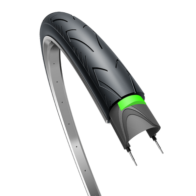 Edge Outer Reifen City Ranger Protect 28 x 1.40 37-622 schwarz mit Reflexion