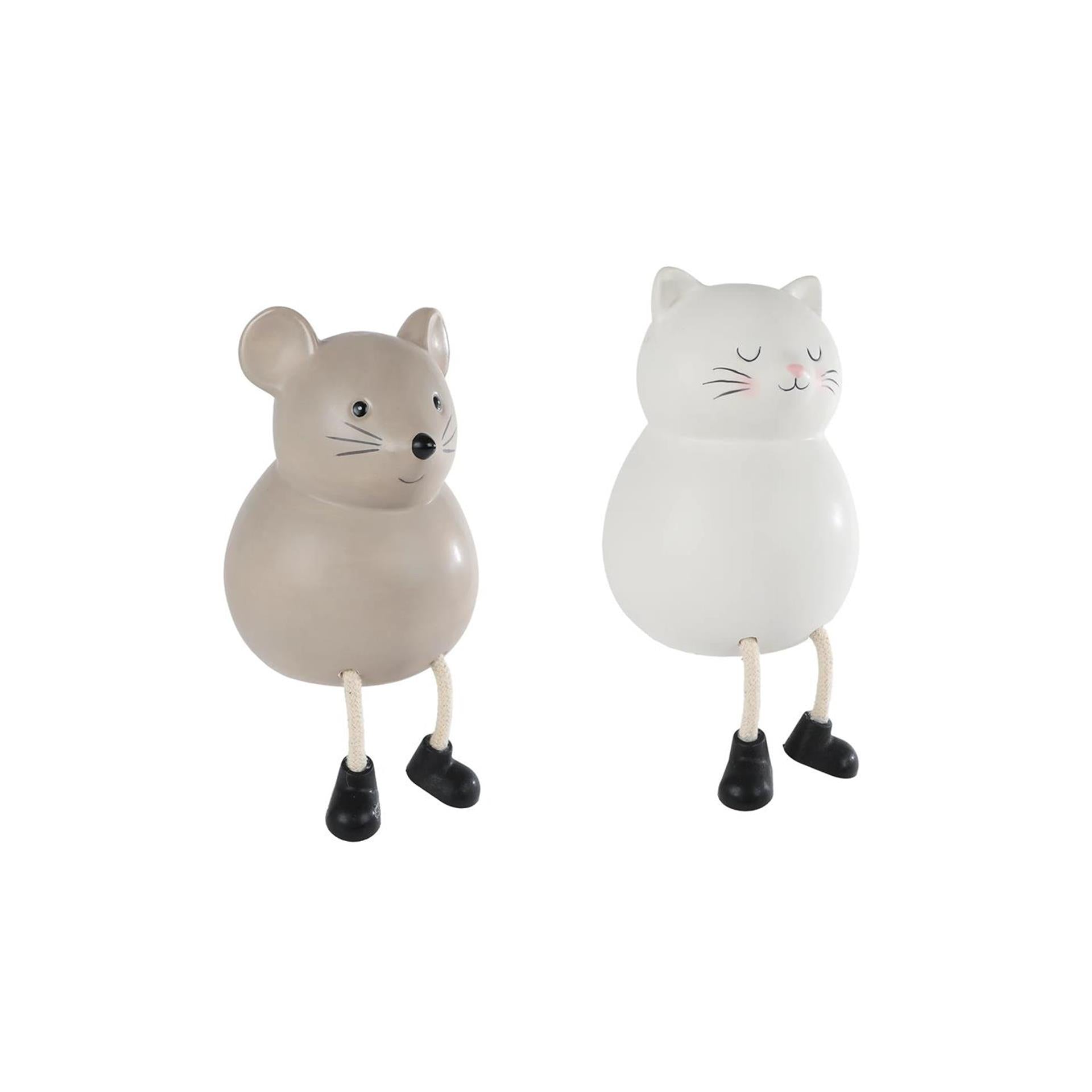 Spardose Katze Maus Pfoten 10x10x14cm