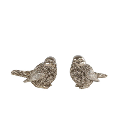 Keine Marke Skulptur Vogel Gold 2-fach sortiert 8x4,5x5cm | 4 Stück