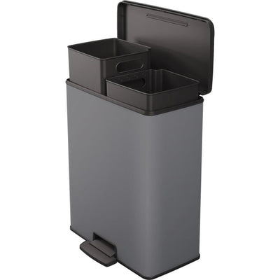 CHREVER CHREVER DECOBIN Duo Müll Bin 26+26l cool grau