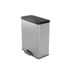 Hurver Pedal Bin Decobin Duo 26L 26L Silber Metallic
