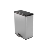 Hurver Pedal Bin Decobin Duo 26L 26L Silber Metallic - afbeelding 1