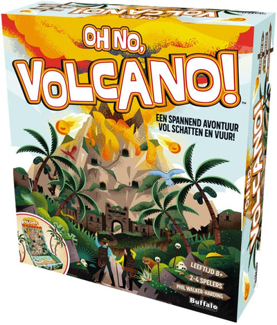 Asmodee Oh no Volcano, das spannende Familienspiel voller Action