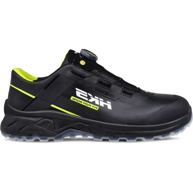 Hks Arbeitsschuh Airguard Neon Black Boa S3L Low | schwarz | Größe 45 - 4040005668450