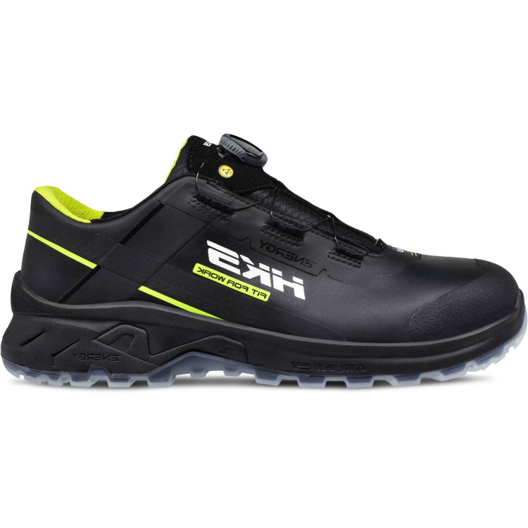 Hks Arbeitsschuh Airguard Neon Black Boa S3L Low | schwarz | Größe 45 - 4040005668450