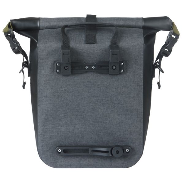 Basil Einzeltasche Navigator Storm M Mik 12–15 l 14 x 25 x 36 cm – Schwarz