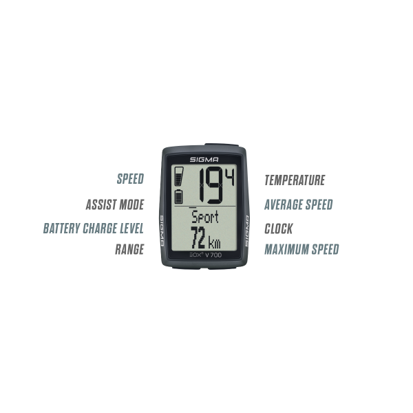 Sigma Fahrrad Computer Eox View 700
