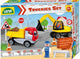 Lena Truckies setzen Bagger mit Tilt Truck 3 Spielfiguren und Verkehrszeichen