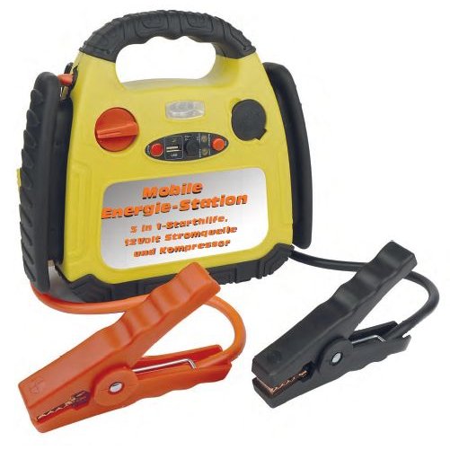 Brüder Mannesmann Bruder Mannesmann Starthulp mit Kompressor 12 V 7 Ah