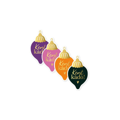 Kassenaufkleber Weihnachtsgeschenk Weihnachtskugel 250 Stk