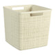 Hurver Jute Basket Square 17 l von Weiß