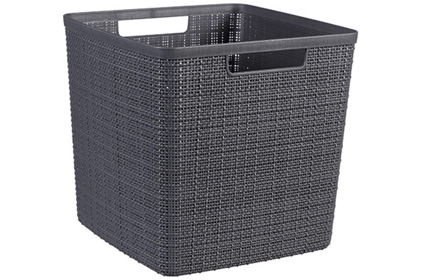 Hurver Jute Basket Square 17 l Anthrazit