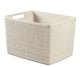 Hurver Jute Korb 20 l von weiß