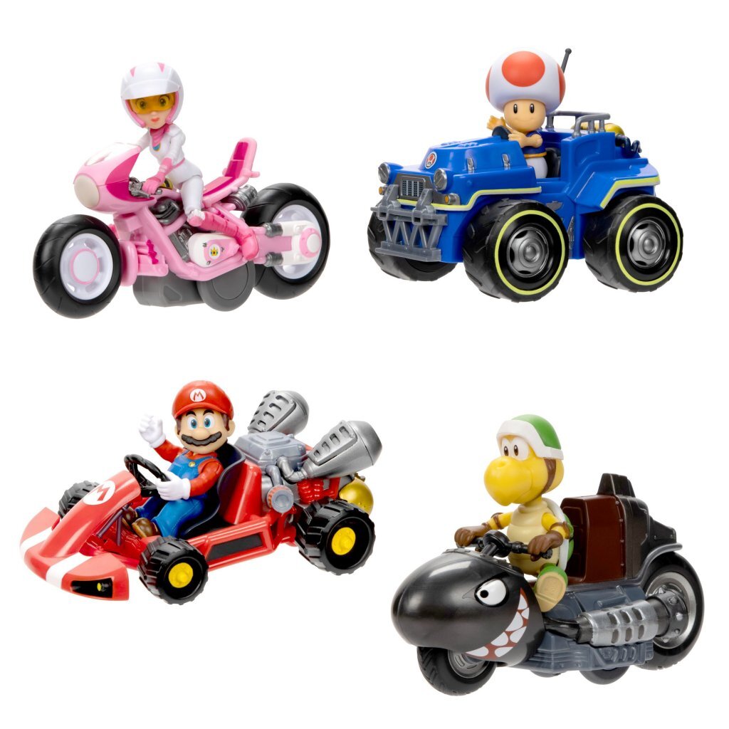 Super Mario Super Mario Filmfahrzeug mit Figur