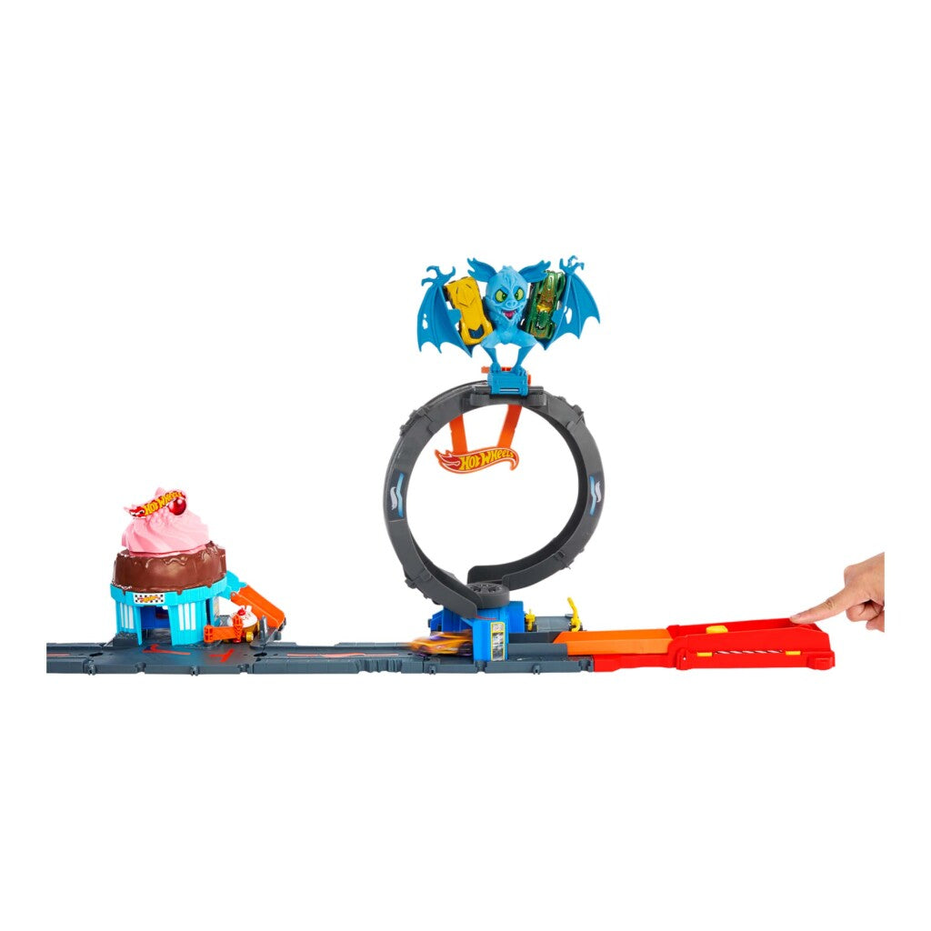 Heiße Räder Fledermaus -Angriffsschleifenspiel -Set