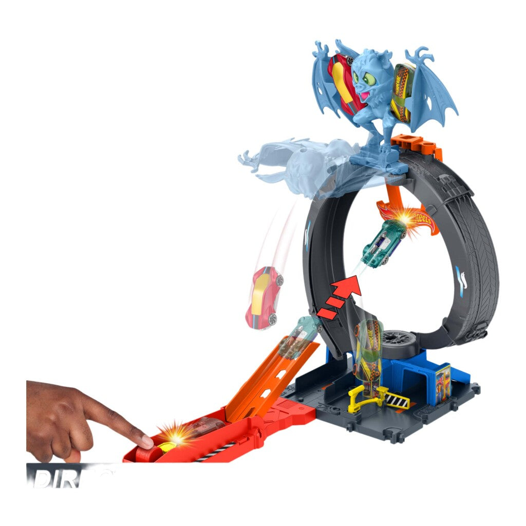 Heiße Räder Fledermaus -Angriffsschleifenspiel -Set