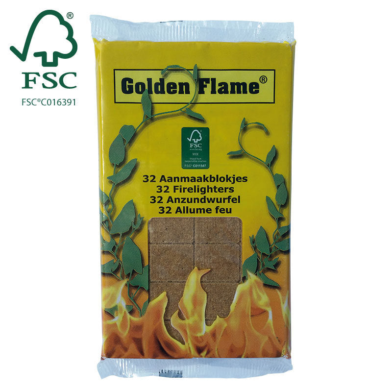 Goldene Flamme Goldene Flammschichten braun 32 Teile